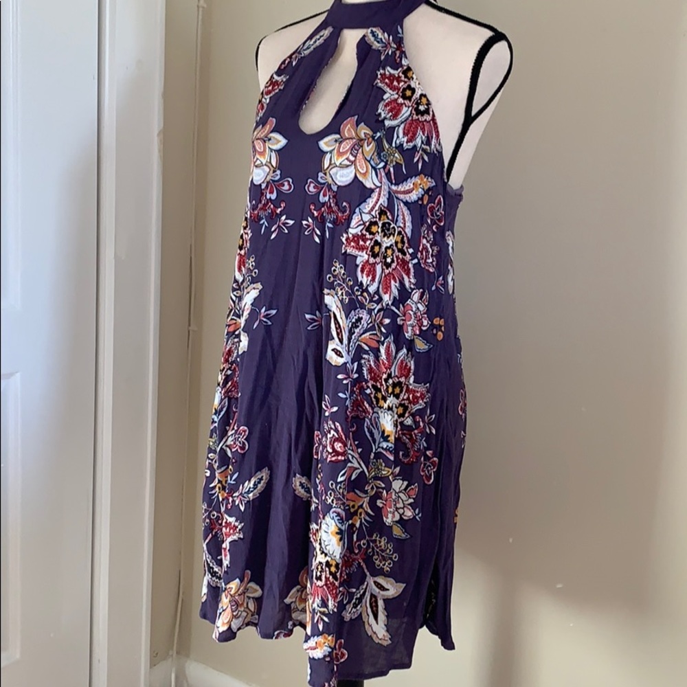 Purple Floral Dress